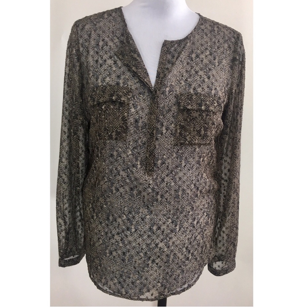 Outback Red sheer blouse